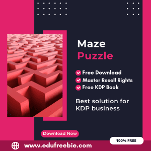 Read more about the article 100% Free to Download Maze Puzzle Book With Master Resell Rights, Earn Money By Selling this on Amazon KDP Portal