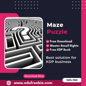 Read more about the article 100% Free Maze Puzzle Book with Master Resell Rights Learn How to Sell Maze Puzzles and Earn Money