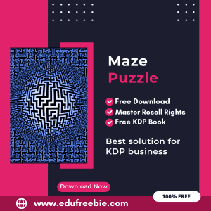 Read more about the article 100% Free to Download Maze Puzzle Book For Amazon KDP, Download and Sell and Earn Money Online with Master Resell Rights