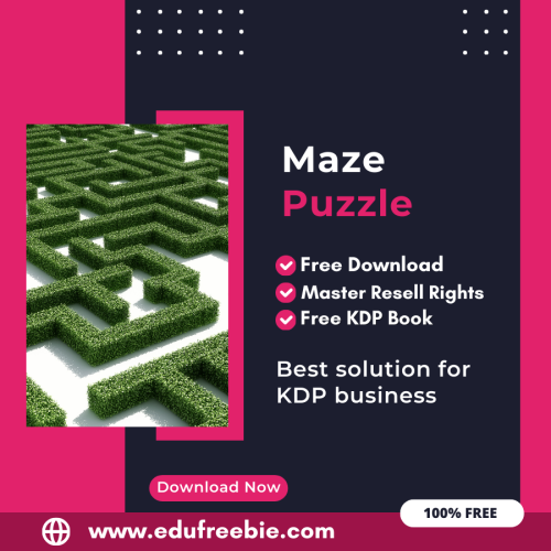 100% free to download Maze Puzzle with master resell rights. You can sell these Maze Puzzle as you want or offer them for free to anyone