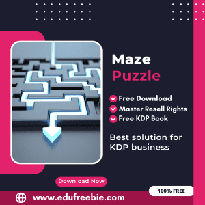Read more about the article 100% Free Maze Puzzle Book for Selling on Amazon KDP and Earn Money Online with master resell Rights