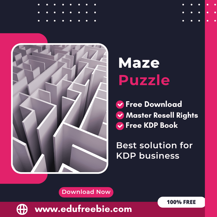 You are currently viewing 100% Free Maze Puzzle Book with Master Resell Rights Learn How to Sell Maze Puzzles and Earn Money
