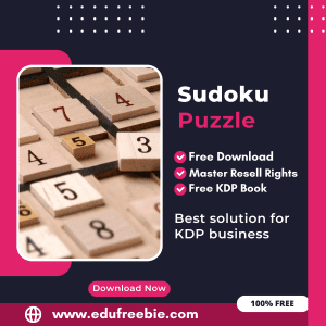 Read more about the article Make Money with Amazon KDP: A Comprehensive Guide to Publishing a Sudoku Puzzle Book with 100% Free to Download With Master Resell Rights