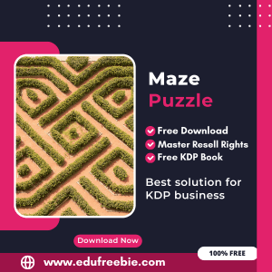 Read more about the article 100% Free to Download Maze Puzzle Book With Master Resell Rights, Earn Money By Selling this on Amazon KDP Portal