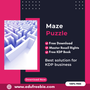 Read more about the article 100% Free to Download Maze Puzzle Book With Master Resell Rights, Earn Money By Selling this on Amazon KDP Portal