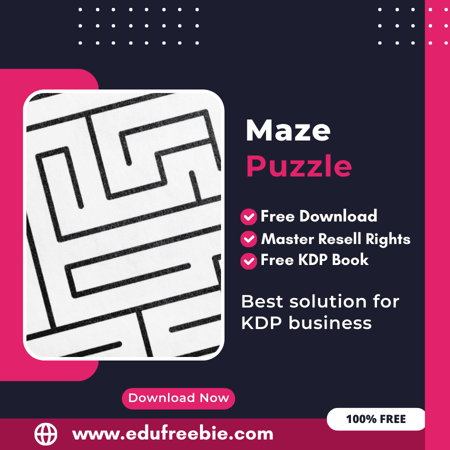 You are currently viewing 100% Free Maze Puzzle Book with Master Resell Rights Learn How to Sell Maze Puzzles and Earn Money