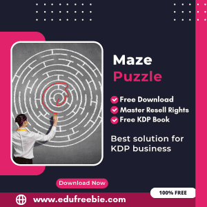 Read more about the article 100% Free Maze Puzzle Book for Selling on Amazon KDP and Earn Money Online with master resell Rights