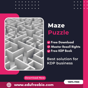 Read more about the article 100% Free Maze Puzzle Book with Master Resell Rights Learn How to Sell Maze Puzzles and Earn Money