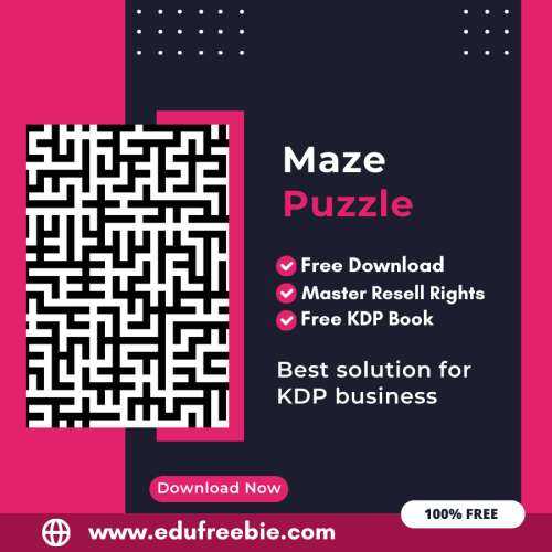 100% free to download Maze Puzzle with master resell rights. You can sell these Maze Puzzle as you want or offer them for free to anyone