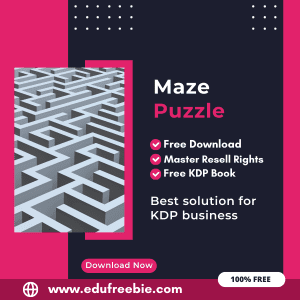 Read more about the article 100% Free to Download Maze Puzzle Book For Amazon KDP, Download and Sell and Earn Money Online with Master Resell Rights
