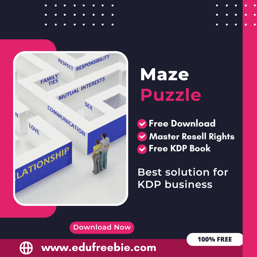You are currently viewing 100% Free Maze Puzzle Book with Master Resell Rights Learn How to Sell Maze Puzzles and Earn Money